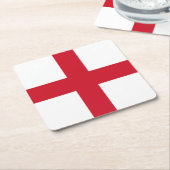 Engelse vlag coastercent kartonnen onderzetters (Schuin)