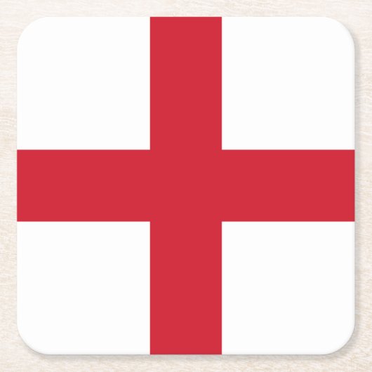 Engelse vlag coastercent kartonnen onderzetters (Voorkant)