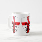 Engelse vlag cricket koffiemok (Voorkant links)