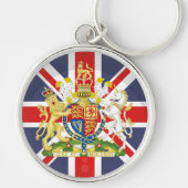 Engelse vlag en Royal Crest PRIDE Sleutelhanger (Voorkant)