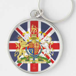 Engelse vlag en Royal Crest PRIDE Sleutelhanger