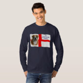 Engelse vlag en Shirt van bulldog (Voorkant volledig)