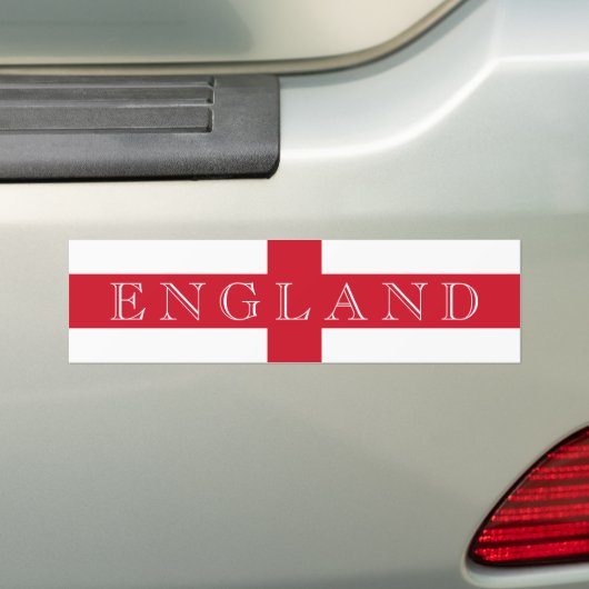 Engelse vlag Engeland afwezig Bumpersticker (Op auto)