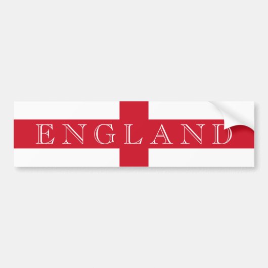 Engelse vlag Engeland afwezig Bumpersticker (Voorkant)