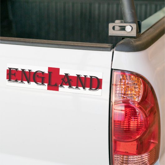 Engelse vlag Engeland bs arc1 Bumpersticker (Op Truck)