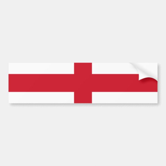 Engelse vlag (Engeland) Bumpersticker (Voorkant)