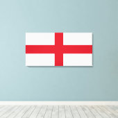 Engelse vlag (Engeland) Canvas Afdruk (Insitu (Houten vloer))