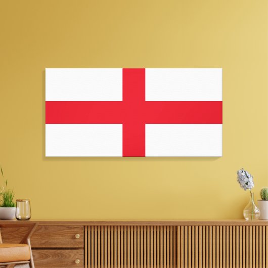 Engelse vlag (Engeland) Canvas Afdruk (Insitu (Woonkamer))