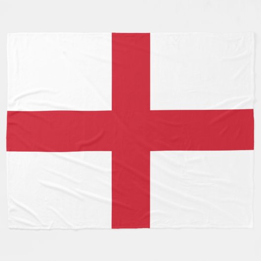 Engelse vlag (Engeland) Fleece Deken (Voorkant (Horizontaal))