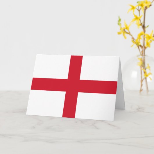 Engelse vlag (Engeland) Kaart (Gele Bloem)