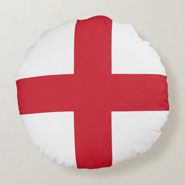 Engelse Vlag (Engeland) Rond Kussen (Achterkant)