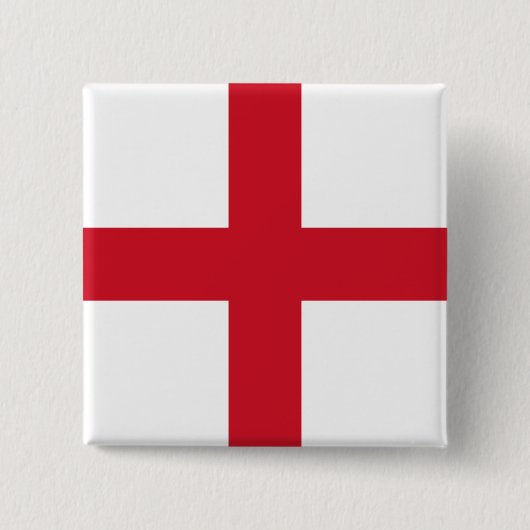 Engelse vlag (Engeland) Vierkante Button 5,1 Cm (Voorkant)