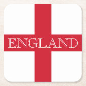 Engelse vlag Engelse kust Kartonnen Onderzetters (Voorkant)