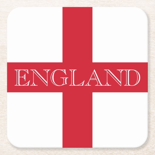Engelse vlag Engelse kust Kartonnen Onderzetters (Voorkant)