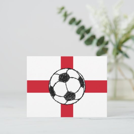 Engelse vlag | Footballs bol Briefkaart (Staand voorkant)