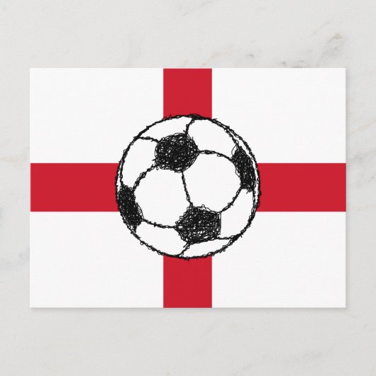 Engelse vlag | Footballs bol Briefkaart (Voorkant)