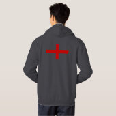 Engelse vlag hoodie (Achterkant volledig)
