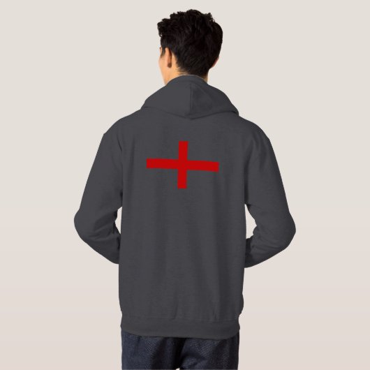 Engelse vlag hoodie (Achterkant volledig)