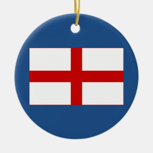 Engelse Vlag Kerst Ornament (Voorkant)