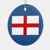 Engelse Vlag Kerst Ornament (Links)