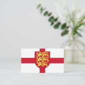 Engelse vlag & Koninklijke wapens van Engeland Visitekaartje (Staand voorkant)