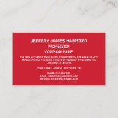 Engelse vlag & Koninklijke wapens van Engeland Visitekaartje (Achterkant)