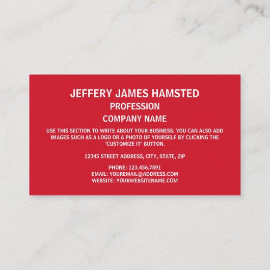 Engelse vlag & Koninklijke wapens van Engeland Visitekaartje (Achterkant)