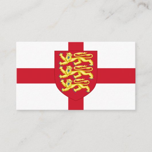 Engelse vlag & Koninklijke wapens van Engeland Visitekaartje (Voorkant)