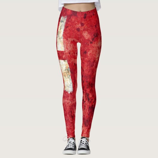 Engelse vlag leggings (Voorkant)