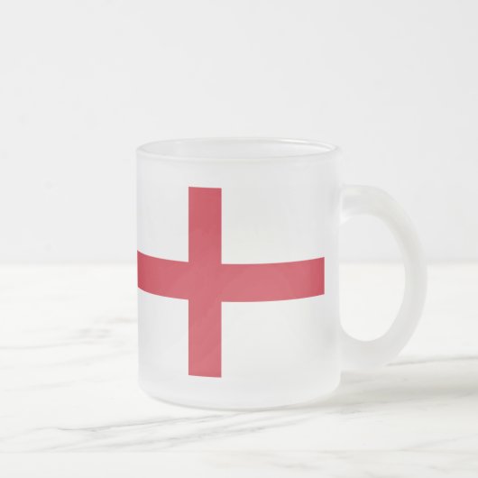 Engelse vlag matglas koffiemok (Rechts)