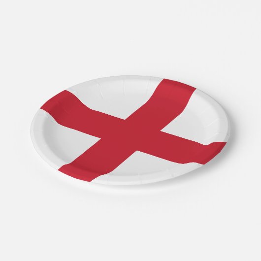 Engelse vlag papieren bordje (Gekanteld)