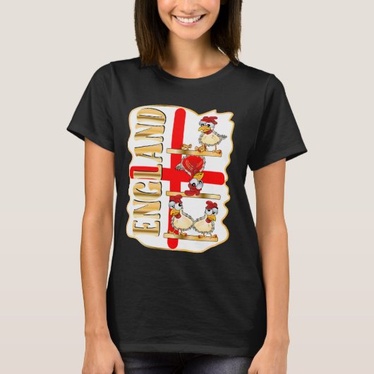 ENGELSE VLAG PLUIMVEEKIP T-SHIRT (Voorkant)