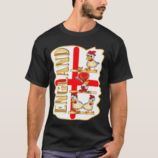 ENGELSE VLAG PLUIMVEEKIP T-SHIRT (Voorkant)