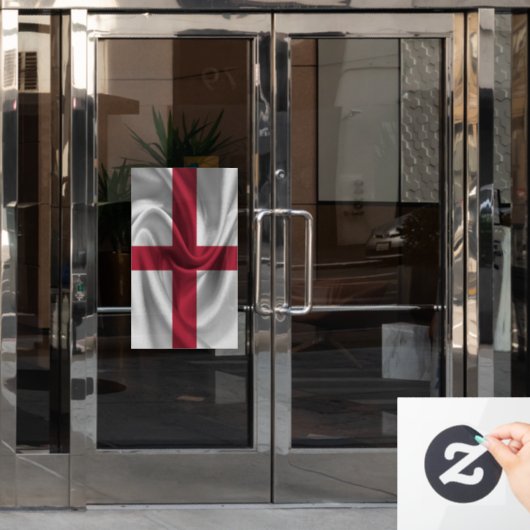 Engelse vlag raamsticker (Kantoordeur)