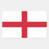 Engelse vlag rechthoekige sticker (Voorkant)