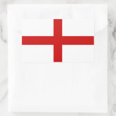 Engelse vlag rechthoekige sticker (Tas)