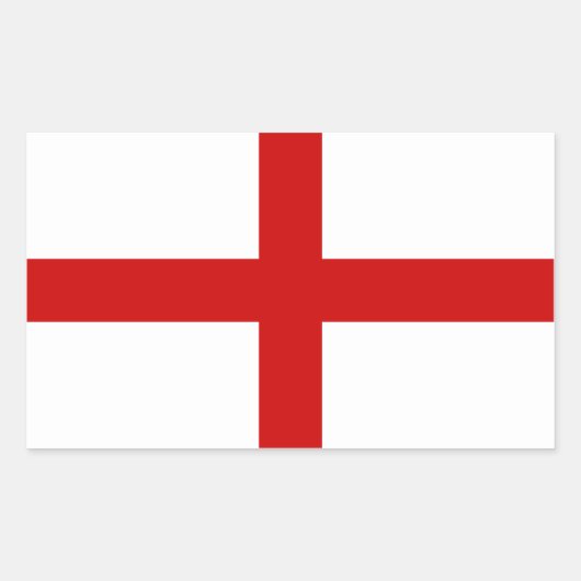 Engelse vlag rechthoekige sticker (Voorkant)