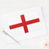 Engelse vlag rechthoekige sticker (Envelop)