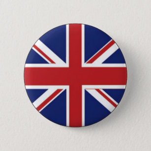 Engelse vlag ronde button 5,7 cm