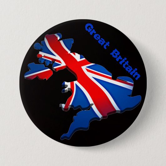engelse vlag ronde button 7,6 cm (Voorkant)