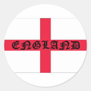 Engelse vlag ronde sticker