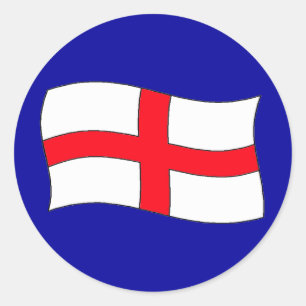 Engelse vlag ronde sticker