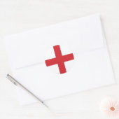 Engelse vlag ronde sticker (Envelop)