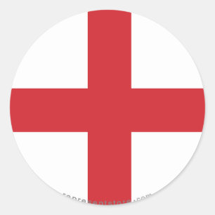Engelse vlag ronde sticker