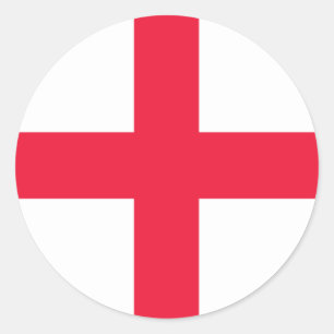 Engelse vlag ronde sticker