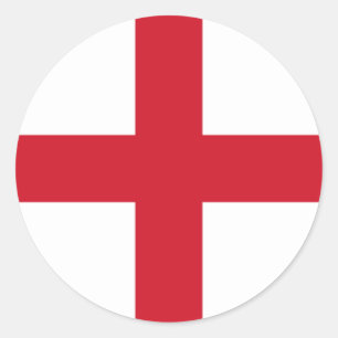 Engelse vlag ronde sticker