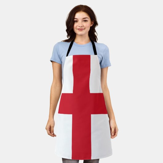Engelse vlag schort (Gedragen)