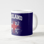 Engelse vlag spatten grote koffiekop (Voorkant rechts)