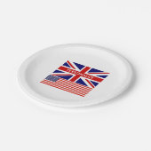 Engelse vlag van British Union Papieren Bordje (Gekanteld)