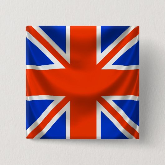 engelse vlag vierkante button 5,1 cm (Voorkant)